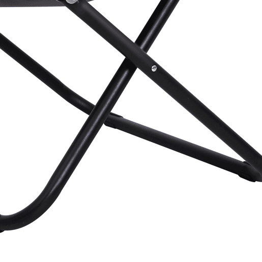 Outsunny Cadeira de Lua Cadeira Redonda de Lua com Assento de Tecido Oxford e Pés de Metal Carga Máxima 120 kg para Campismo Praia Varanda Pátio 80x80x75 cm Cinza