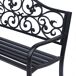 Banco de Jardín Acero Outsunny Banco de Jardín Acero Outsunny Negro