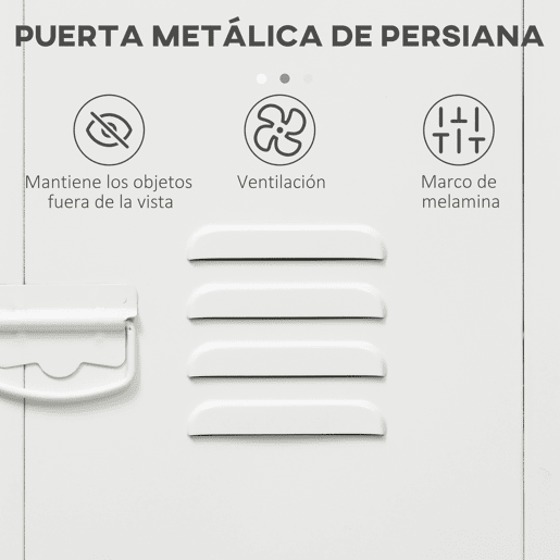 Vinsetto Bloco de Gavetas de Escritório Móvel Arquivador com Rodas Prateleira Ajustável e Porta de Metal para Arquivos A4 para Estúdio 38x38,5x55,5 cm Branco