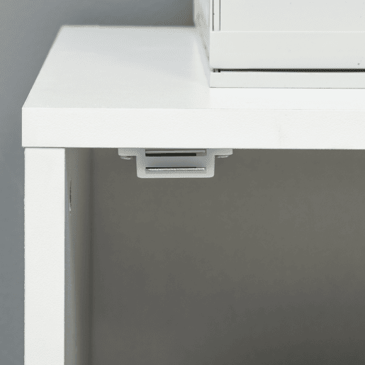 Vinsetto Bloco de Gavetas de Escritório Móvel Arquivador com Rodas Prateleira Ajustável e Porta de Metal para Arquivos A4 para Estúdio 38x38,5x55,5 cm Branco