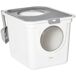 Arenero para Gato PE PawHut, mascotas - accesorios para gatos Arenero para Gato PE PawHut, mascotas - accesorios para gatos Blanco/ Gris