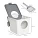 Arenero para Gato PE PawHut, mascotas - accesorios para gatos Arenero para Gato PE PawHut, mascotas - accesorios para gatos Blanco/ Gris