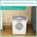 Arenero para Gato PE PawHut, mascotas - accesorios para gatos Arenero para Gato PE PawHut, mascotas - accesorios para gatos Blanco/ Gris