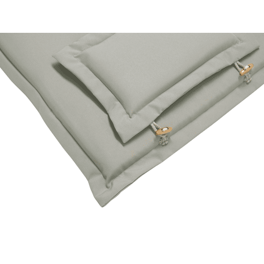 Conjunto de 6 cadeiras de jardim com almofadas AMANTEA Madeira de acácia Taupe