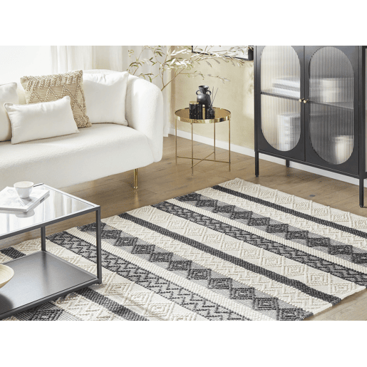 Tapete DAVUTLAR Creme claro 160 x 230 cm Lã