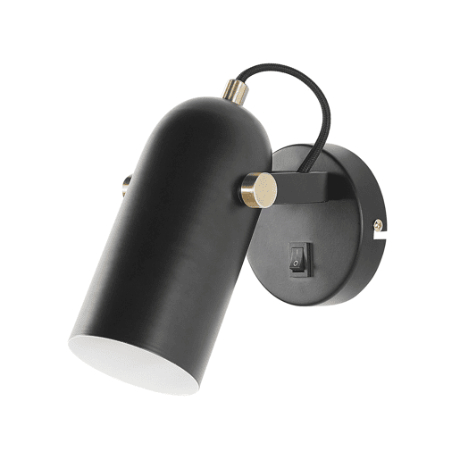 Candeeiro de foco TYRIA Ajustável Metal Preto
