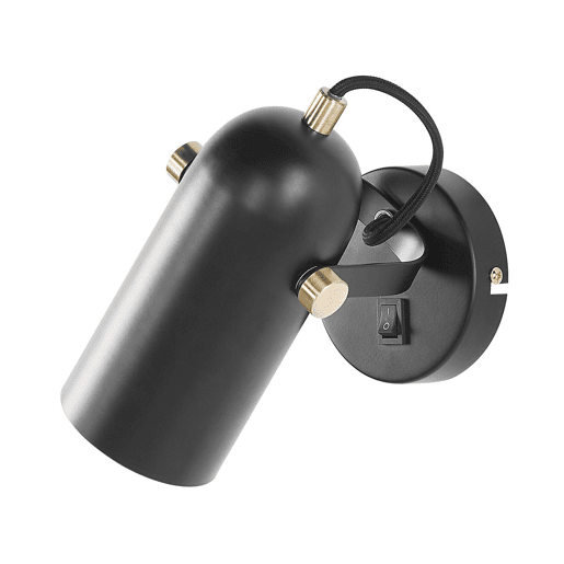 Candeeiro de foco TYRIA Ajustável Metal Preto