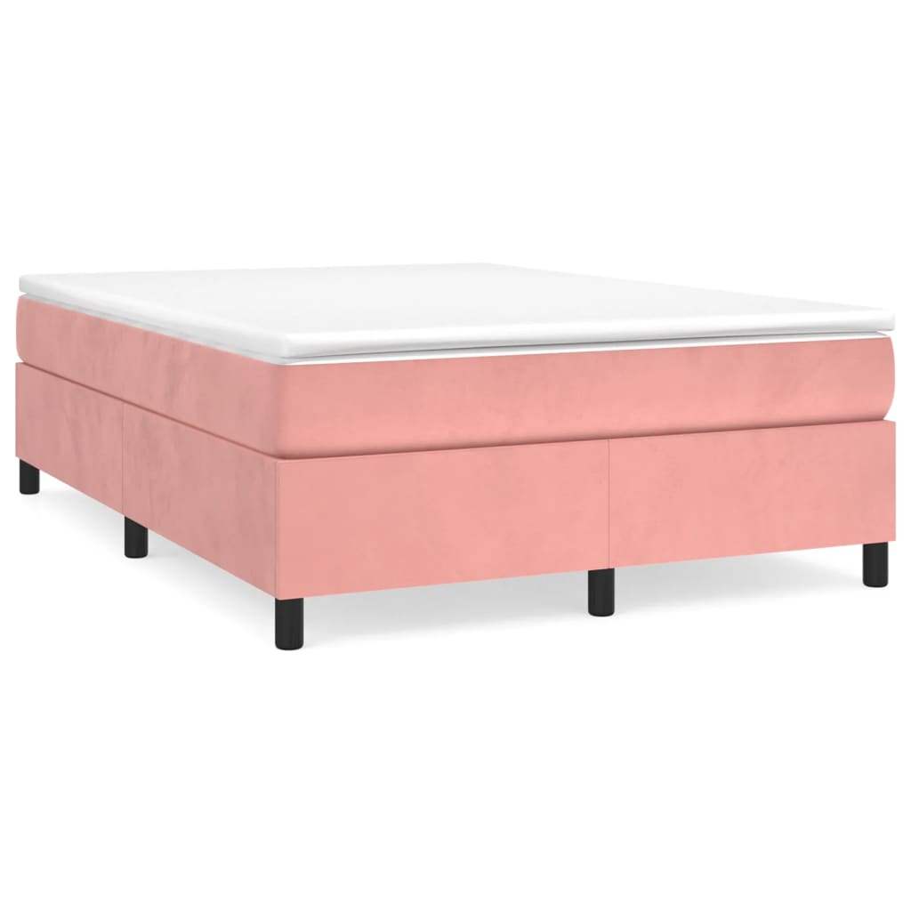 Cama box spring 140x200 Rosa