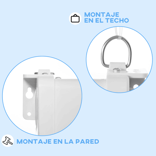 HOMCOM Ecrã de Projeção Manual 80'' Portátil Formato 16:9 com Altura Ajustável para Interior e Exterior, Cinema em Casa e Eventos Desportivos, 172x96 cm Branco