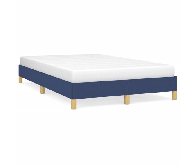 Estructura de cama de tela azul 120x200 cm