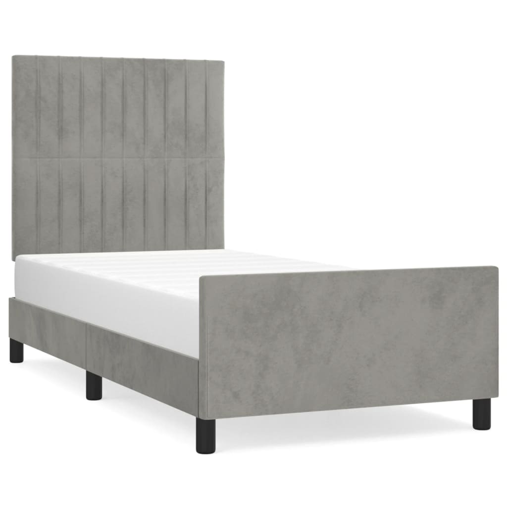 Estructura de cama 90x190 Gris Claro
