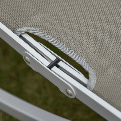 Outsunny Conjunto de 2 Espreguiçadeiras de Jardim em Forma de S com Estrutura de Aluminio e Textilene para Piscina Pátio Varanda 165x61x63 cm Cinza