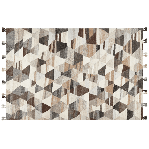 Tapete ARGAVAND Creme 200 x 300 cm Lã Kilim