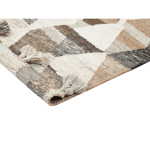 Tapete ARGAVAND Creme 200 x 300 cm Lã Kilim