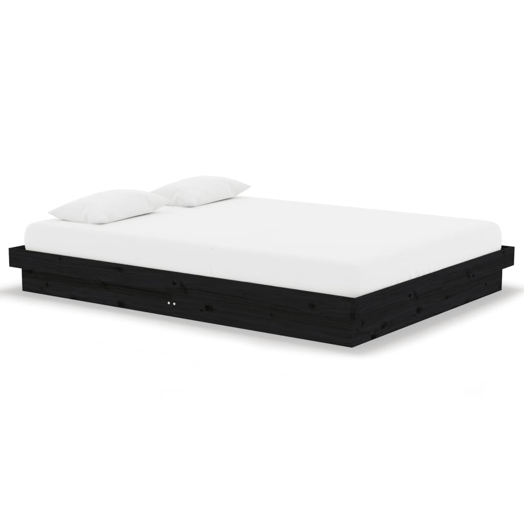 Estructura de cama 135x190 Negro