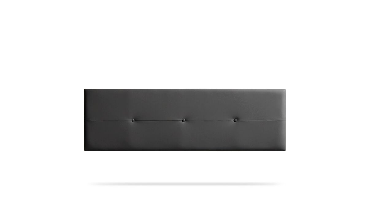 Cabecero Tapizado NAPOLI Polipiel 160 Gris Oscuro