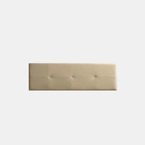 Cabeceira Estofada NAPOLI Pele Sintética 220x50x5 cm - Dourado - Moonia
