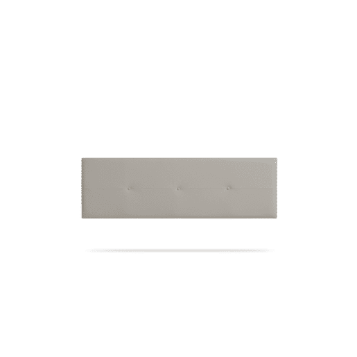 Cabeceira Estofada NAPOLI Pele Sintética 190x50x5 cm - CINZA CLARO - Moonia