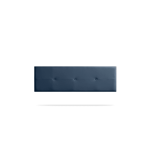 Cabeceira Estofada NAPOLI Pele Sintética 210x50x5 cm - AZUL ESCURO - Moonia