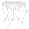 Mesa de jardin Sheela Metal Blanco Ø 90 cm