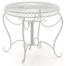 Mesa de jardin Sheela Metal Blanco antiguo Ø 90 cm
