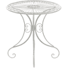 Mesa de Jardín Hari Metal Blanco antiguo Ø 70 cm