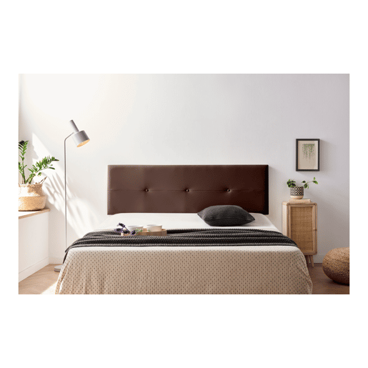Cabeceira Estofada NAPOLI Pele Sintética 130x50x5 cm - Moonia