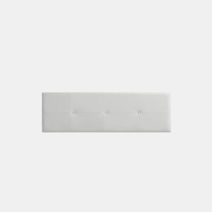 Cabeceira Estofada NAPOLI Pele Sintética 220x50x5 cm - CINZA CLARO - Moonia