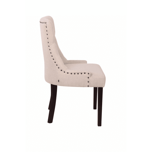 Silla De Comedor Aberdeen En Tela Crema 58X55X92 cm