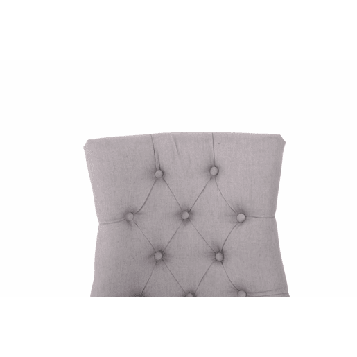 Silla De Comedor Aberdeen En Tela Gris 58X55X92 cm
