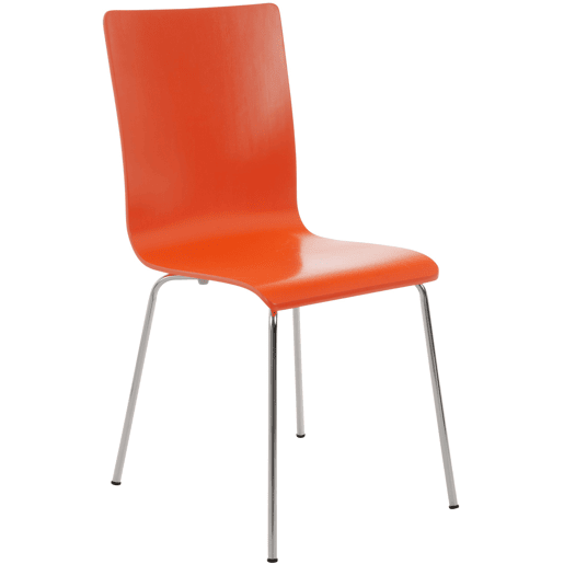 Silla visita Pepe Madera Naranja 47X43X87 cm Silla visita Pepe Madera Naranja 47X43X87 cm