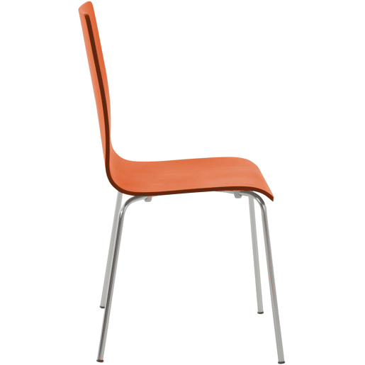 Silla visita Pepe Madera Naranja 47X43X87 cm Silla visita Pepe Madera Naranja 47X43X87 cm