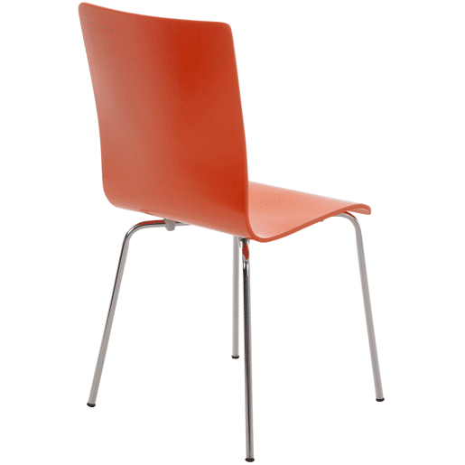 Silla visita Pepe Madera Naranja 47X43X87 cm Silla visita Pepe Madera Naranja 47X43X87 cm