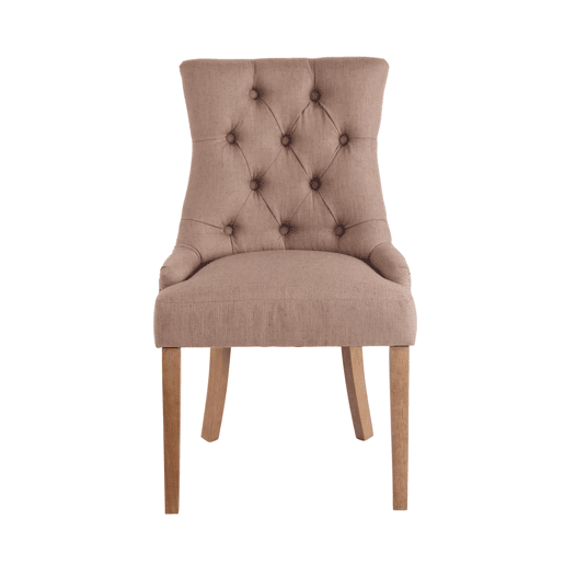 Silla De Comedor Aberdeen En Tela Gris topo 58X55X92 cm