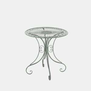Mesa de Jardín Hari Metal Verde antiguo Ø 70 cm