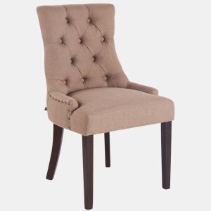 Silla De Comedor Aberdeen En Tela Gris topo 58X55X92 cm