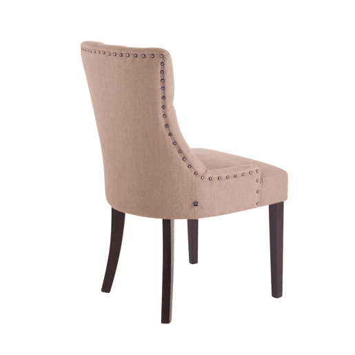 Silla De Comedor Aberdeen En Tela Gris topo 58X55X92 cm