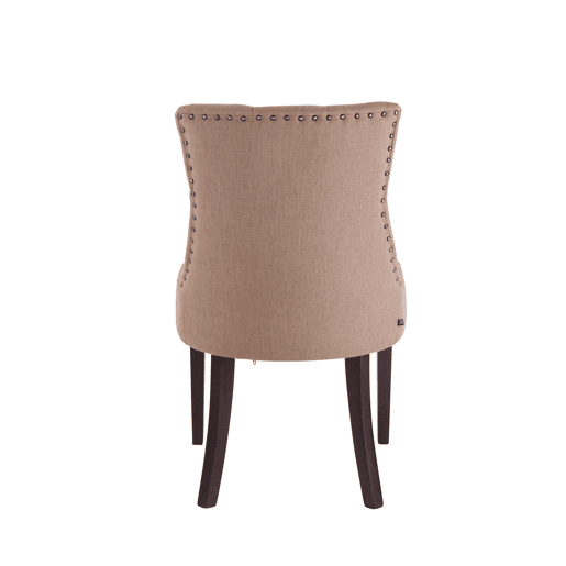 Silla De Comedor Aberdeen En Tela Gris topo 58X55X92 cm