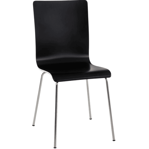 Silla visita Pepe Madera Negro 47X43X87 cm