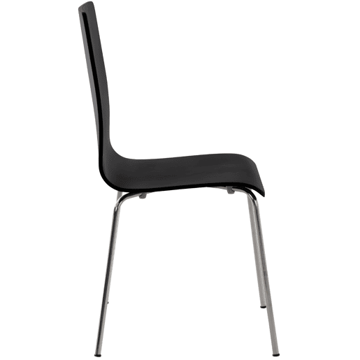 Silla visita Pepe Madera Negro 47X43X87 cm