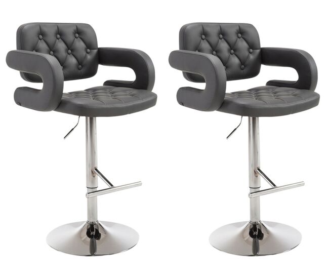 Set de 2 taburetes de bar dublin 62x55x103 cm