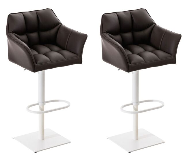 Set de 2 taburetes de bar damaso 64x45x88cm