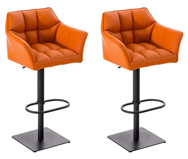 Set de 2 taburetes de bar damaso 64x45x88cm