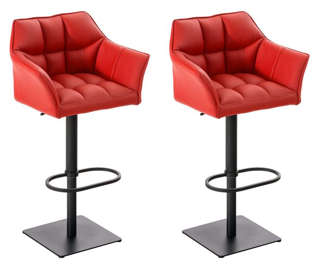 Set de 2 taburetes de bar damaso 64x45x88cm