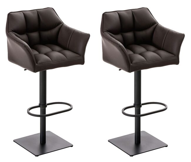 Set de 2 taburetes de bar damaso 64x45x88cm