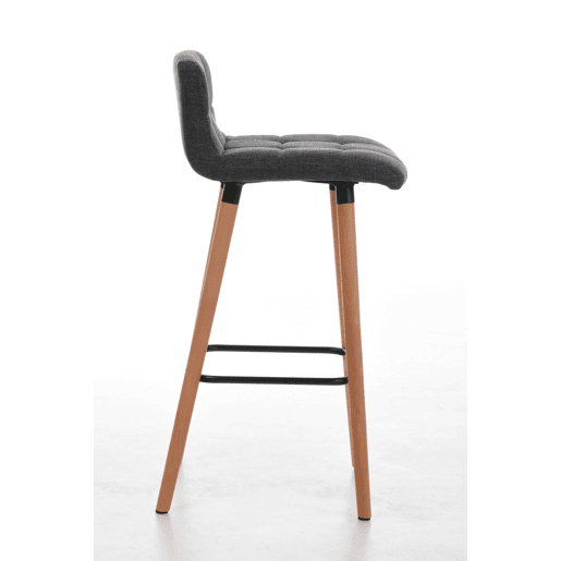 Taburete de bar Lincoln Tela Gris claro 49X42X94 cm