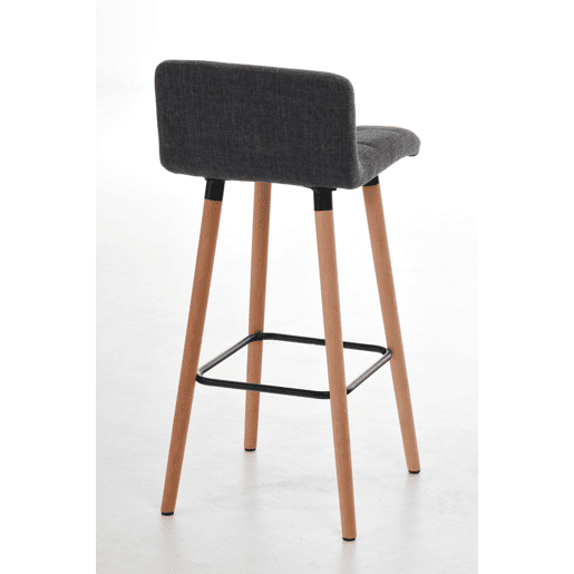 Taburete de bar Lincoln Tela Gris claro 49X42X94 cm