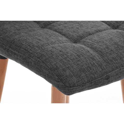 Taburete de bar Lincoln Tela Gris claro 49X42X94 cm