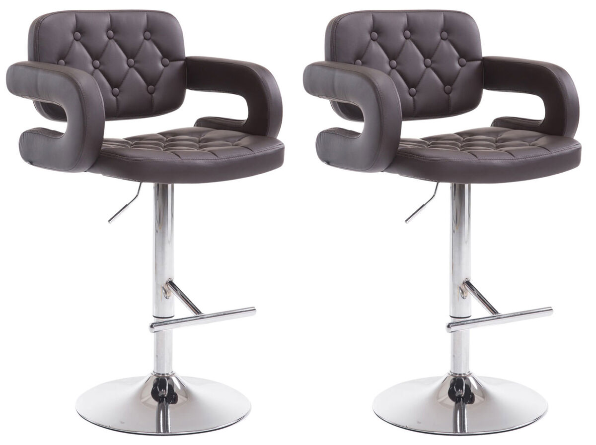 Set de 2 taburetes de bar dublin 62x55x103 cm
