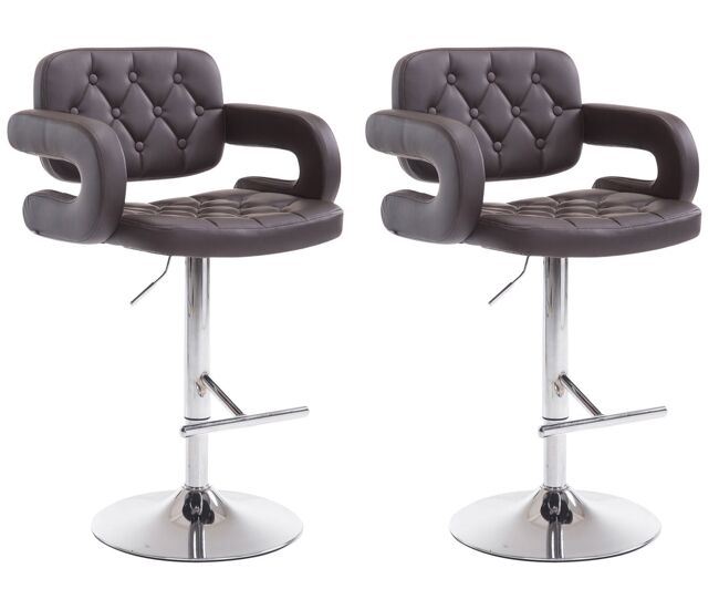 Set de 2 taburetes de bar dublin 62x55x103 cm